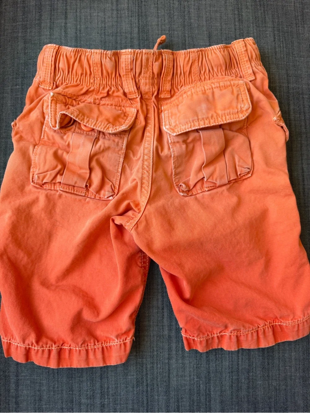 GAP Boys Orange Cargo-Style Pull-On Shorts